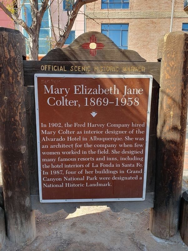 Mary Elizabeth Jane Colter, 1869 - 1958 Marker Side image. Click for full size.