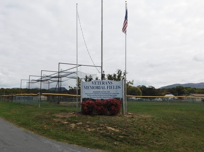 Veterans Memorial Fields Marker. Click for full size. Veterans Memorial Fields Marker image. Click for full size.
