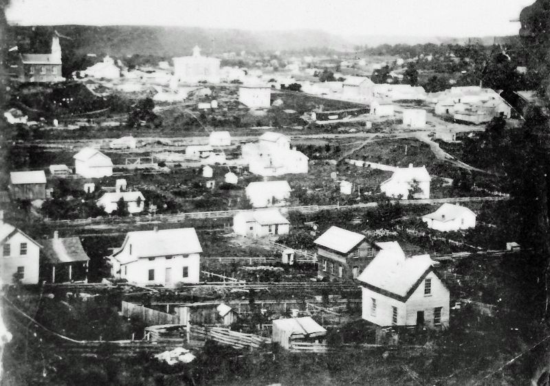 Marker detail: View of Decorah. Click for full size. Marker detail: View of Decorah image. Click for full size.