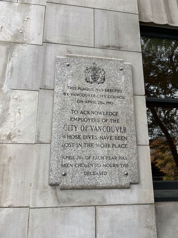 Vancouver City Hall Marker image. Click for full size.