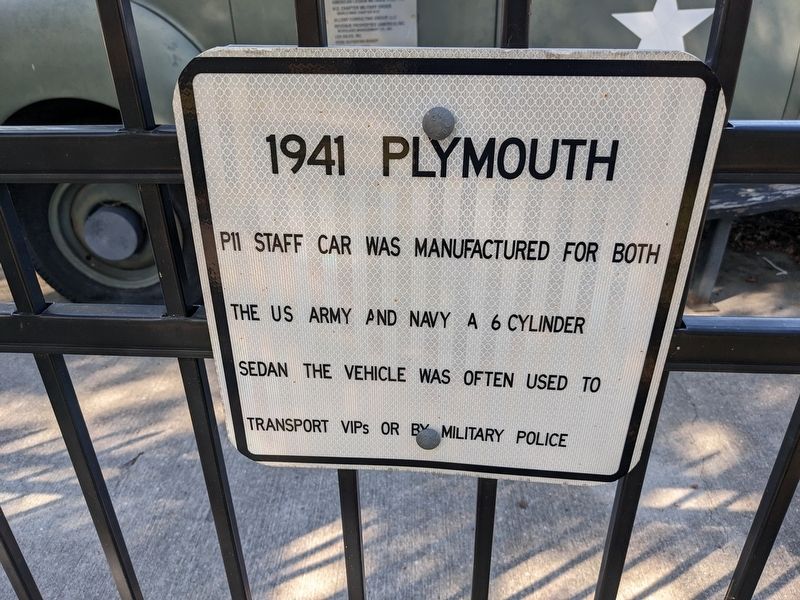 1941 Plymouth Marker image. Click for full size.