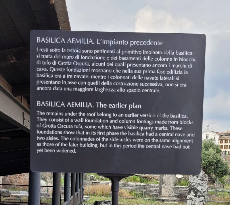 Basilica Aemilia Marker image. Click for full size.
