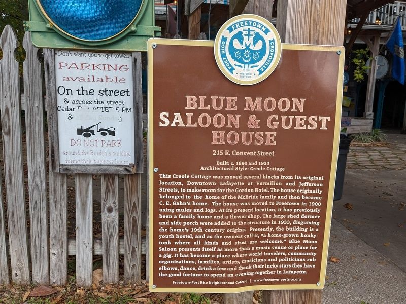 Blue Moon Saloon & Guest House Marker image. Click for full size.