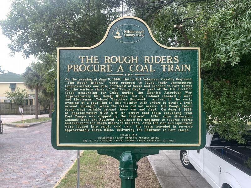 The Rough Riders Marker image. Click for full size.