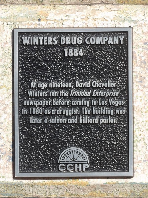 Winters Drug Company Marker. Click for full size. Winters Drug Company Marker image. Click for full size.