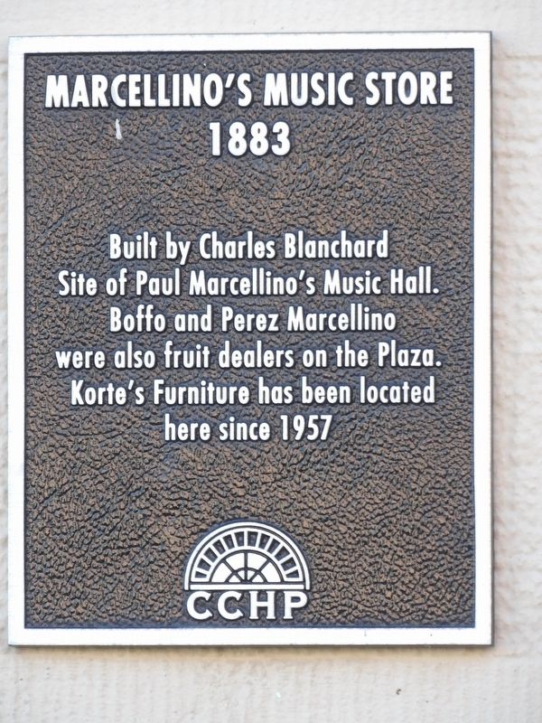 Marcellino's Music Store Marker image. Click for full size.