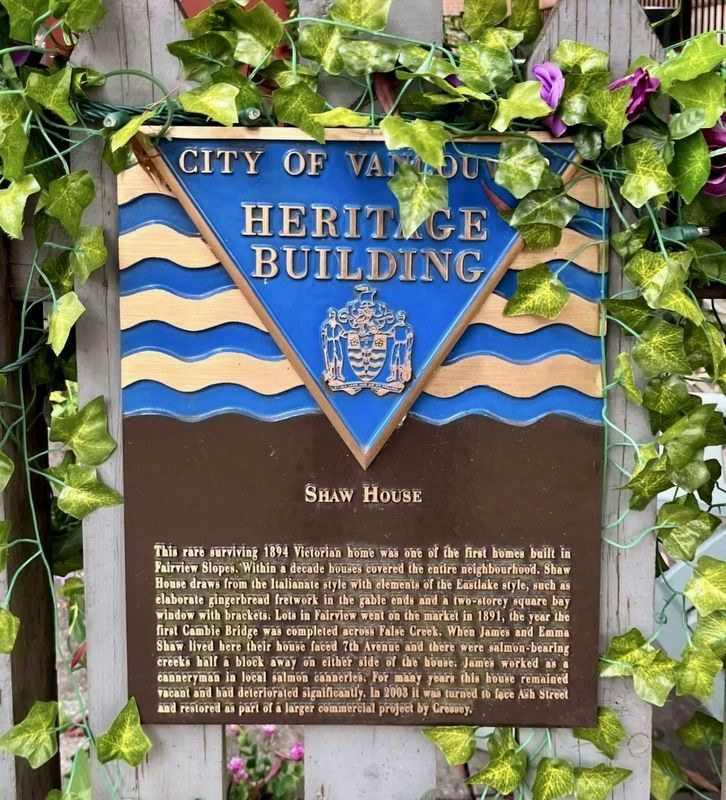 Shaw House Marker image. Click for full size.