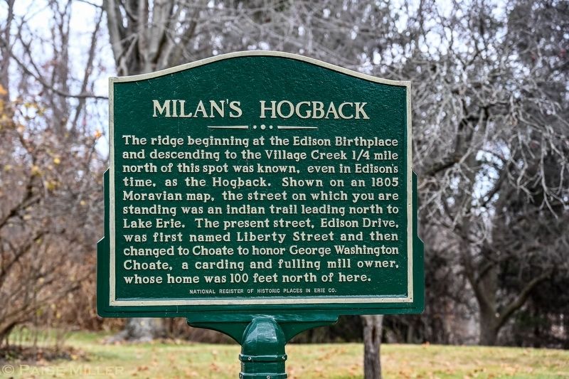 Milan's Hogback Marker image. Click for full size.