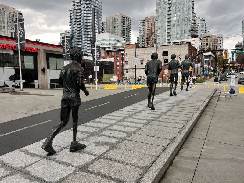 Terry Fox Plaza Marker image. Click for full size.