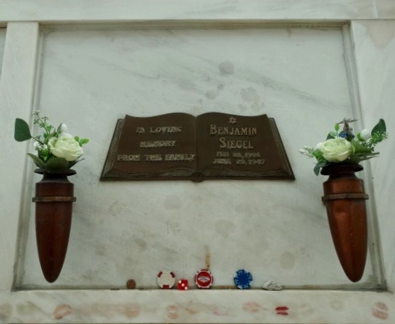 Benjamin Siegel Burial Niche. Click for full size. Benjamin Siegel Burial Niche image. Click for full size.