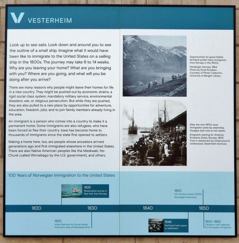 Vesterheim Marker (<i>panel 1 of 3</i>) image. Click for full size.