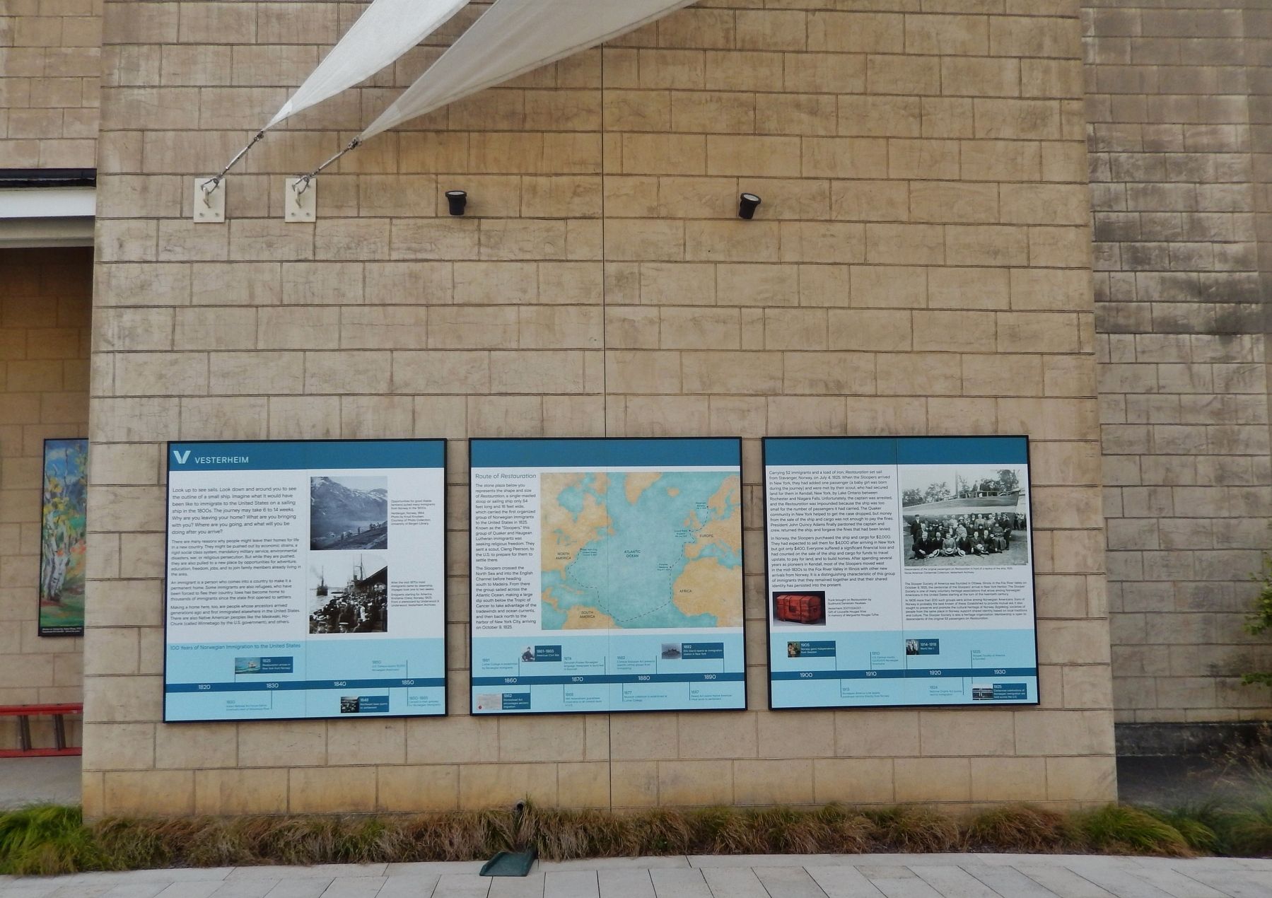 Vesterheim Marker. Click for full size. Vesterheim Marker image. Click for full size.