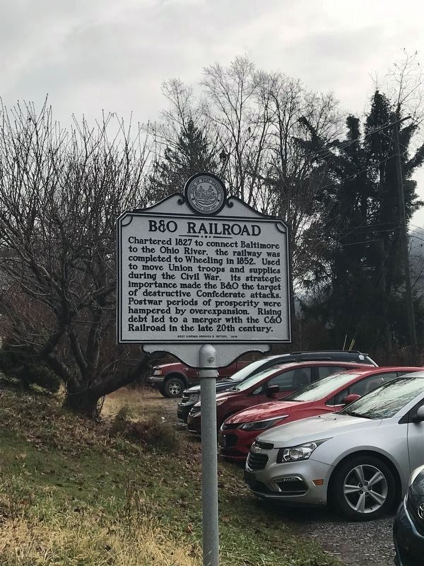 B&O Railroad Marker. Click for full size. B&O Railroad Marker image. Click for full size.