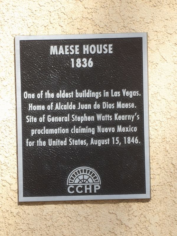 Maese House Marker image. Click for full size.