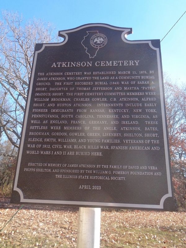 Atkinson Cemetery Marker image. Click for full size.