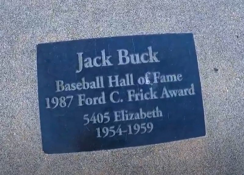 Jack Buck Marker image. Click for full size.