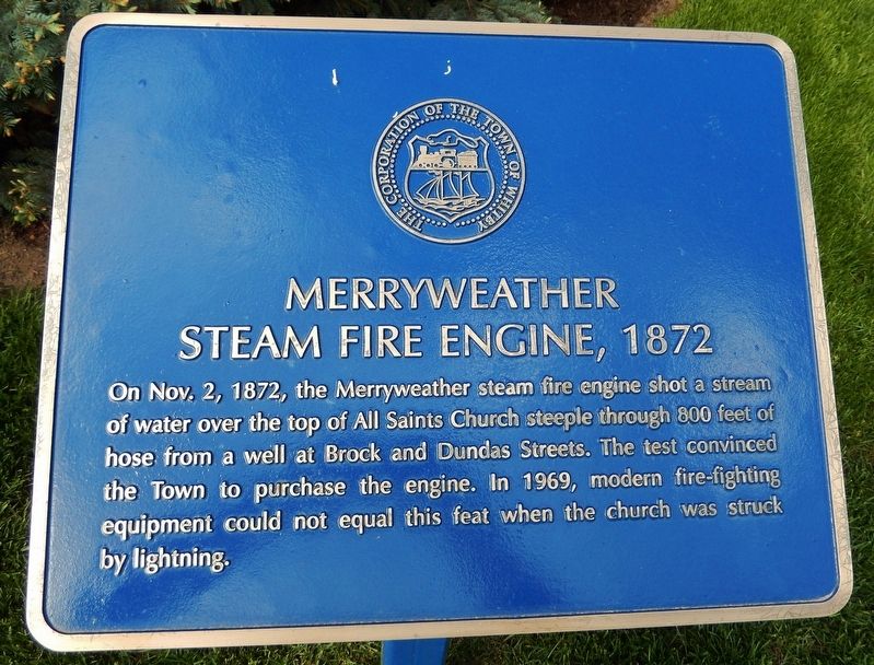 Merryweather Steam Fire Engine, 1872 Marker image. Click for full size.