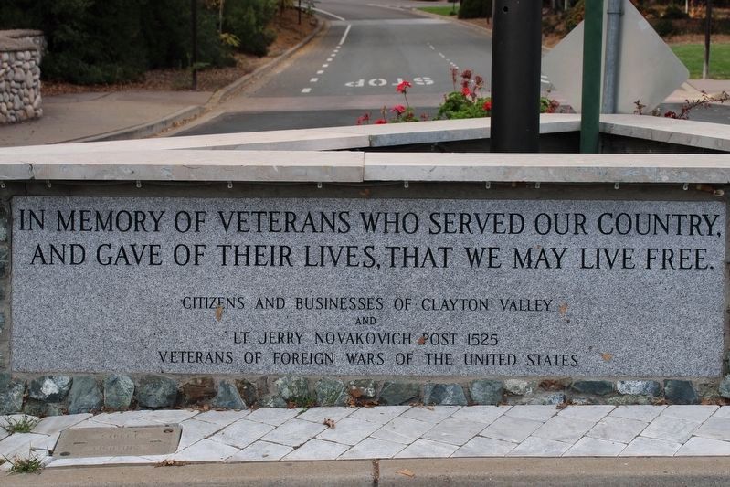 Clayton Veterans Memorial image. Click for full size.