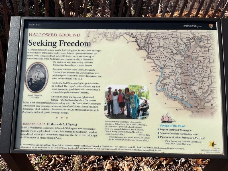 Seeking Freedom Marker image. Click for full size.