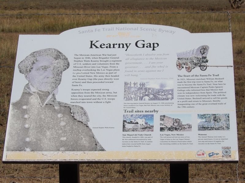 Kearny Gap Marker image. Click for full size.