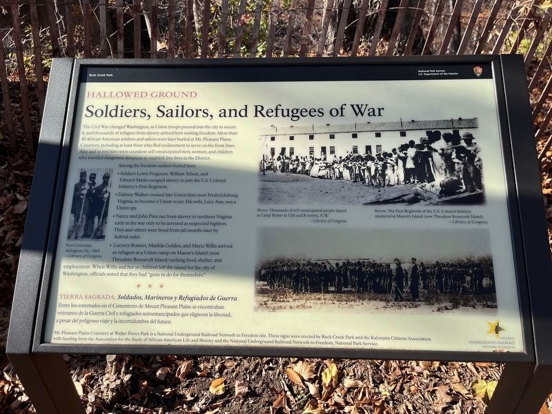 Soldiers, Sailors, and Refugees of War Marker image. Click for full size.