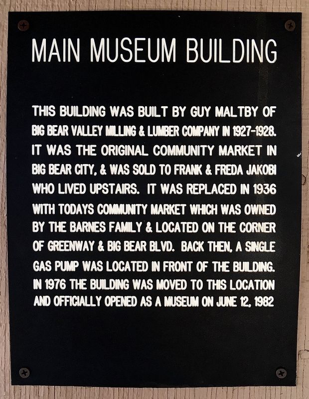 Museum Building Marker image. Click for full size.