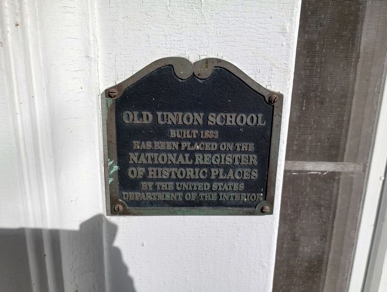 Old Union School Marker image. Click for full size.