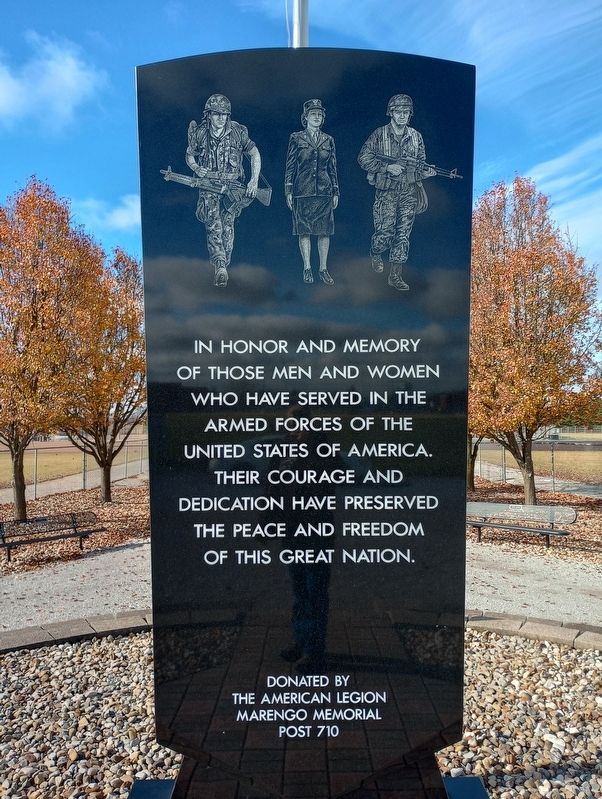 Sparta Veterans Memorial Marker image. Click for full size.