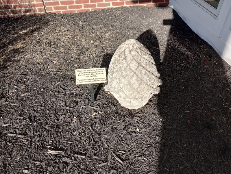 Brown School Acorn & Columns Marker. Click for full size. Brown School Acorn & Columns Marker image. Click for full size.