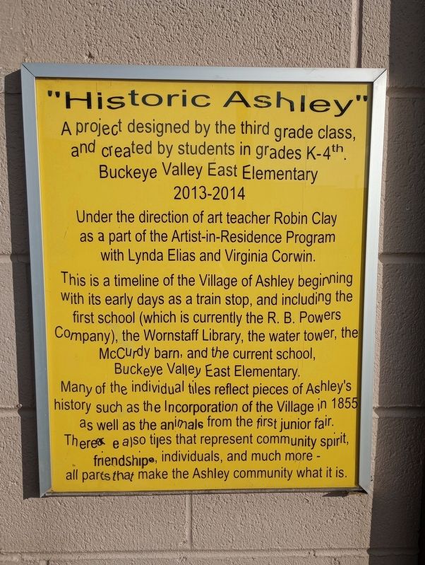 "Historic Ashley" Marker. Click for full size. "Historic Ashley" Marker image. Click for full size.