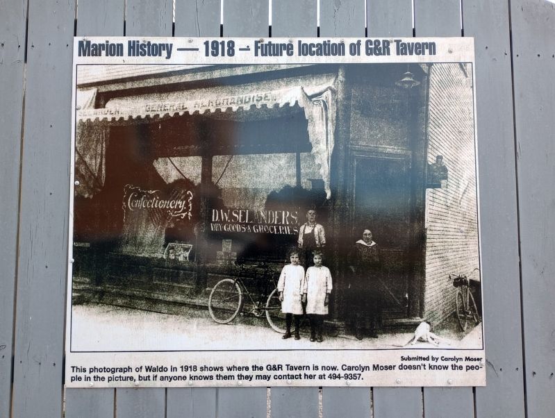 Marion History - 1918 Marker image. Click for full size.