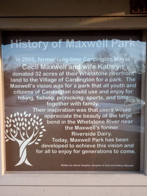 History of Maxwell Park Marker image. Click for full size.
