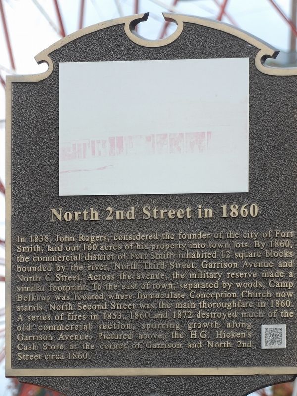 North 2nd Street in 1860 Marker image. Click for full size.