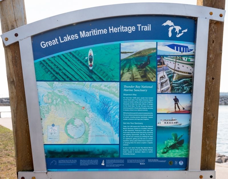 Thunder Bay National Marine Sanctuary Marker image. Click for full size.