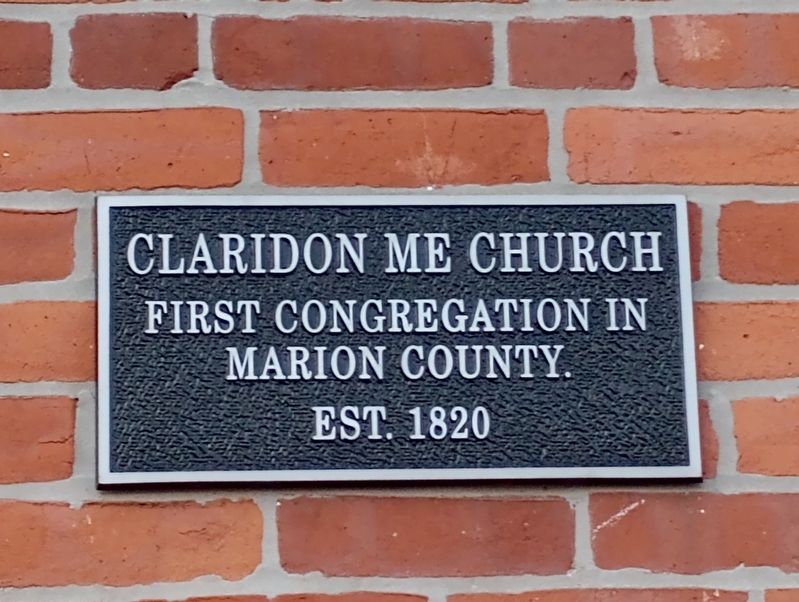Claridon ME Church Marker image. Click for full size.