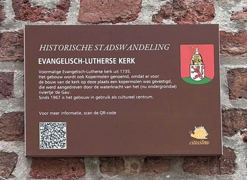 Evangelisch-Lutherse Kerk / Evangelical Lutheran Church Marker image. Click for full size.