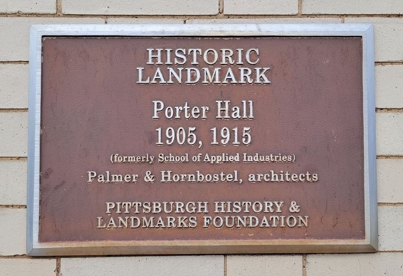 Porter Hall Marker image. Click for full size.