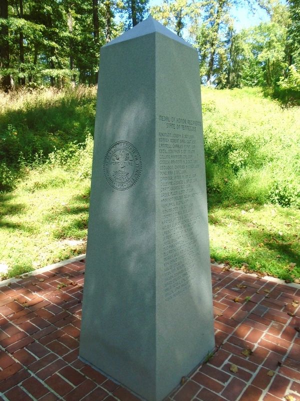 Tennessee Medal of Honor Recipients Memorial Obelisk image. Click for full size.