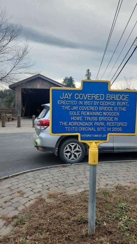Jay Covered Bridge Marker image. Click for full size.