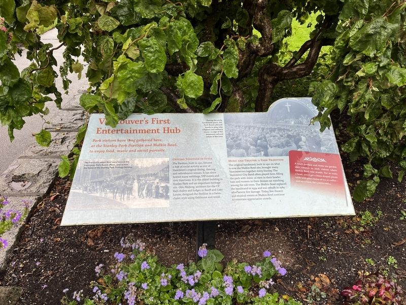 Vancouver's First Entertainment Hub Marker image. Click for full size.