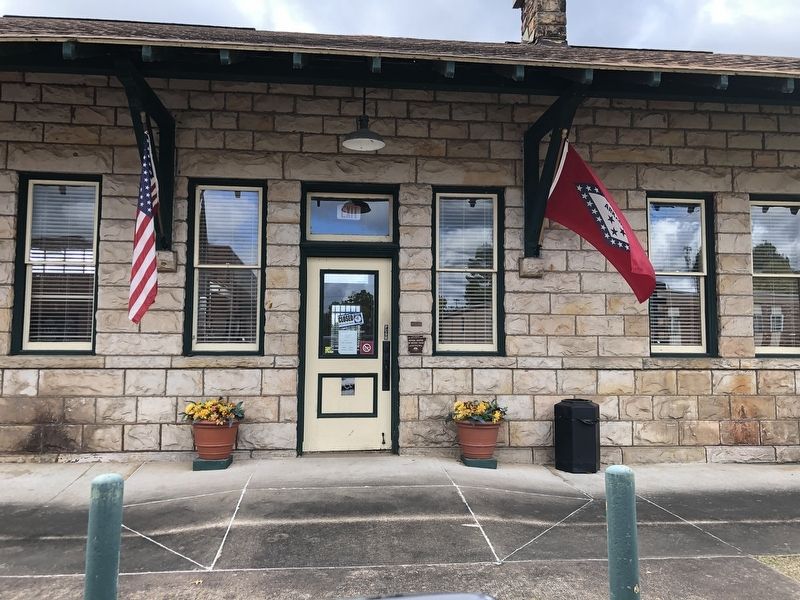 Missouri-Pacific Depot, Ozark Marker. Click for full size. Missouri-Pacific Depot, Ozark Marker image. Click for full size.