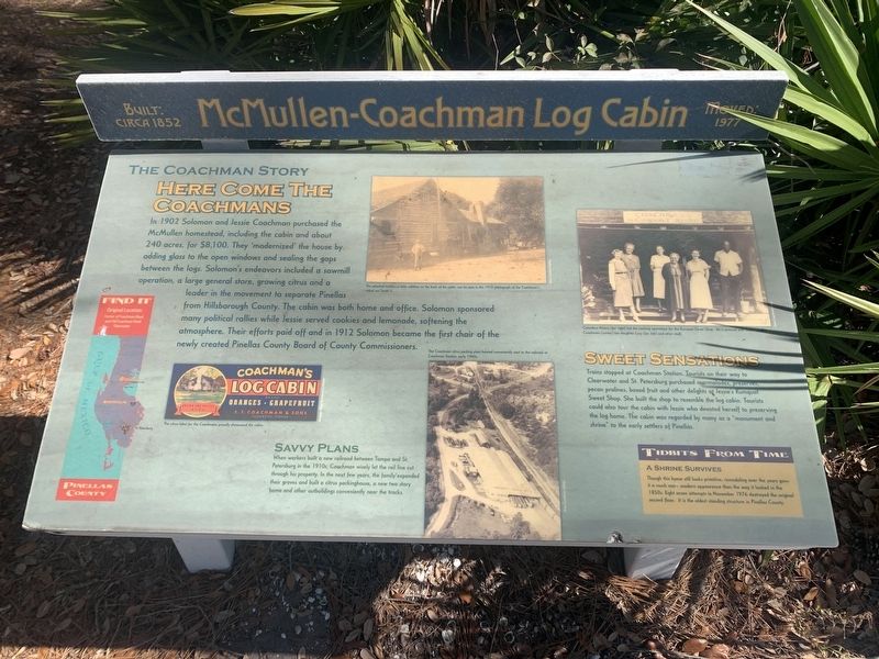 McMullen - Coachman Log Cabin Marker image. Click for full size.