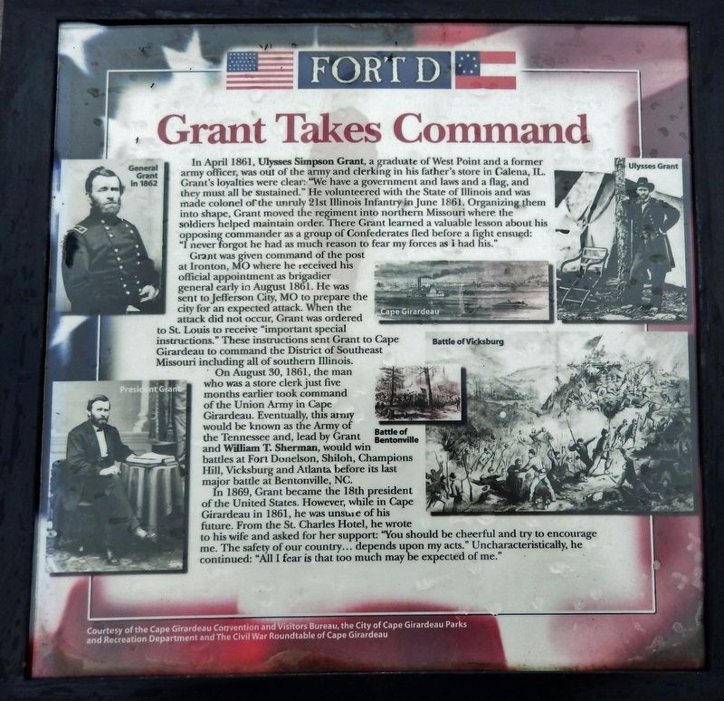 Grant Takes Command Marker image. Click for full size.