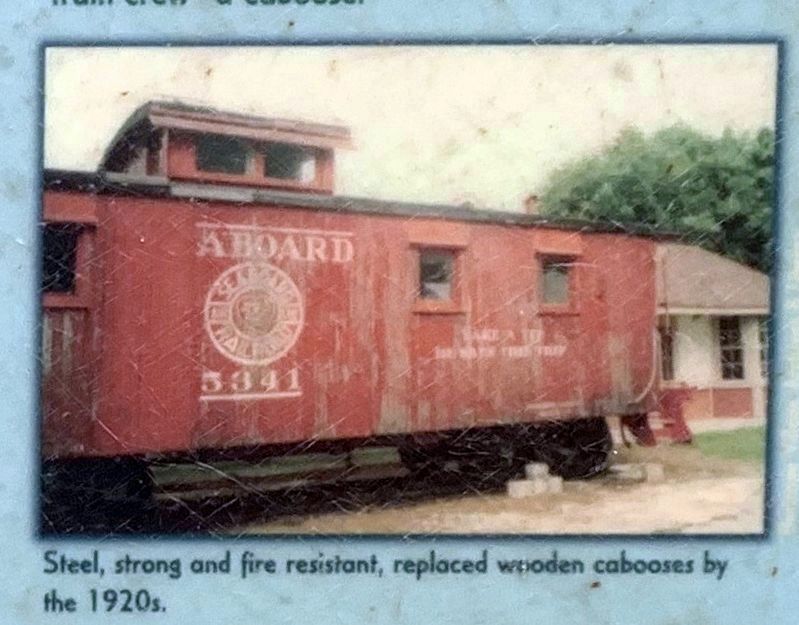 Steel, strong and fire resistant replaced wooden cabooses by the 1920s image. Click for full size.