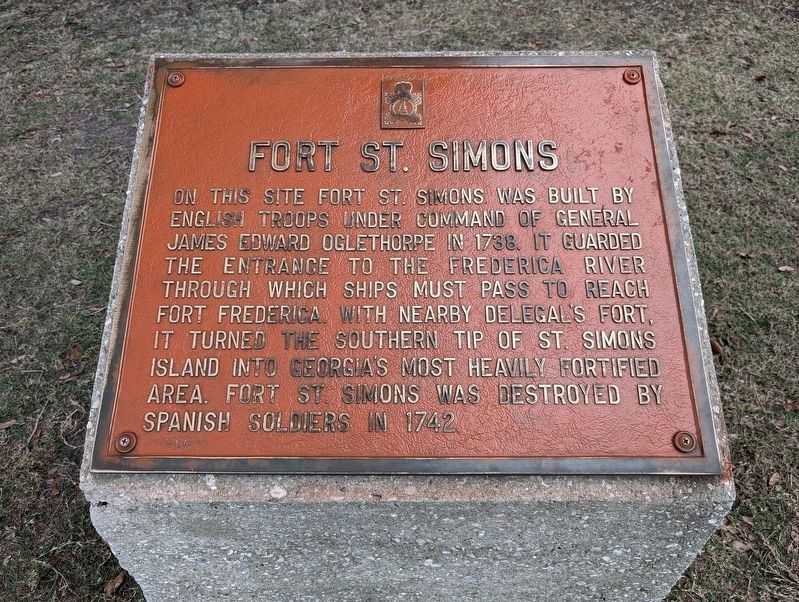 Fort St. Simons Marker image. Click for full size.