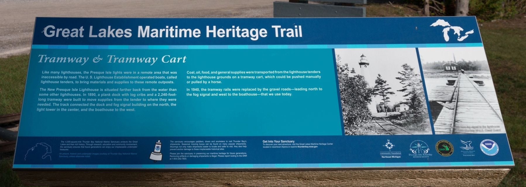 Tramway & Tramway Cart Marker. Click for full size. Tramway & Tramway Cart Marker image. Click for full size.
