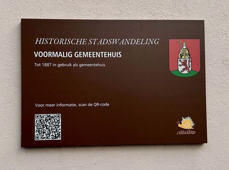 Voormalig Gemeentehuis Marker. Click for full size. Voormalig Gemeentehuis Marker image. Click for full size.