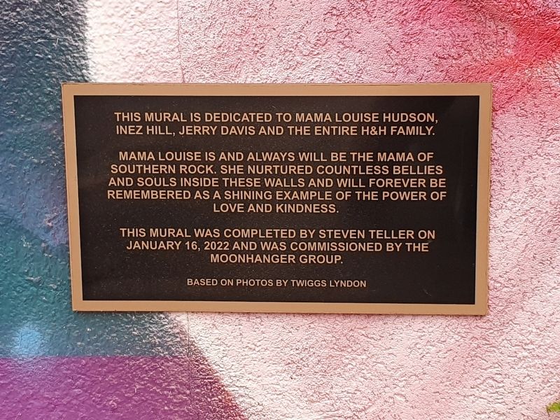 Mama Louise Hudson Mural Marker image. Click for full size.
