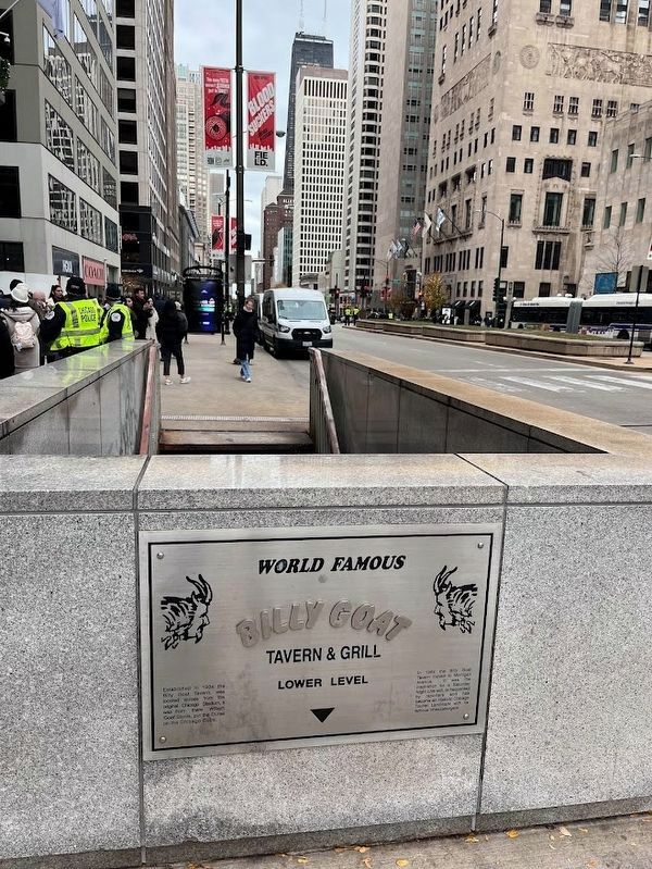 World-Famous Billy Goat Tavern & Grill Marker image. Click for full size.