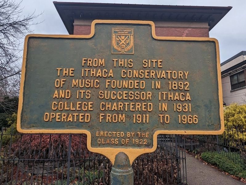 Ithaca Conservatory of Music Marker image. Click for full size.